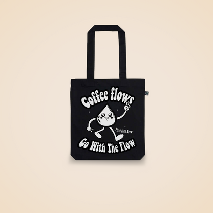First Cold Brew Organic Cotton Tote Bag Black